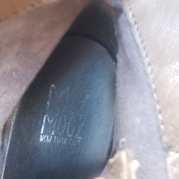 Miz Mooz Keegan wedge taupe leather booties size 10 - Picture 12 of 13